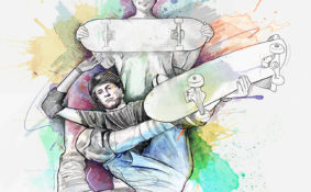 illustration skateboard